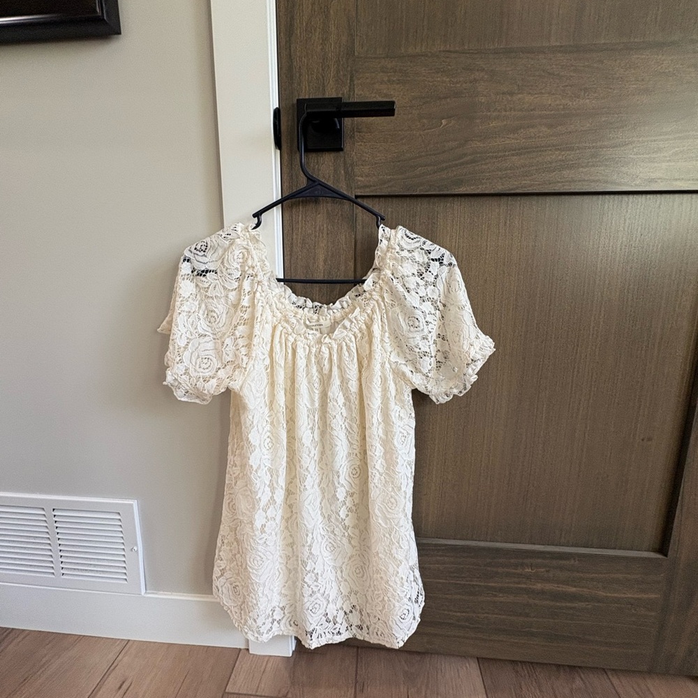 Maurices Cream Lace Top